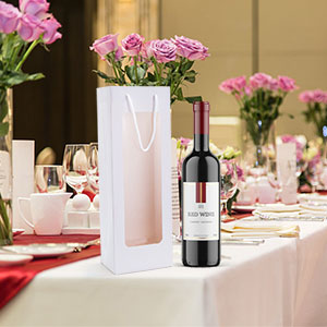 جعبه بسته بندی شراب کاغذ کرافت لوکس قهوه ای رنگ کاغذ بادوام محیطی 1