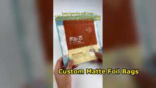 بسته بندی فویل چند لایه مات کیسه های سفارشی OPP