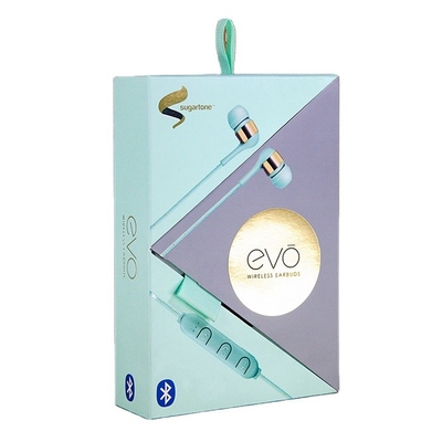 جعبه بسته بندی گوشواره بی سیم Die Cut Stamping Earpods Wireless Earphone Packaging Box چاپ تمام رنگی