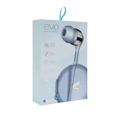 بسته بندی جعبه کاغذی سفارشی هدفون رنگارنگ با پنجره PVC شفاف