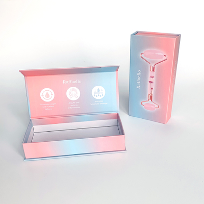 جعبه بسته بندی محصول رولر صورت مراقبت از پوست با چاپ سفارشی، ابزار زیبایی بانوان، جعبه کاغذی برای بسته بندی لوازم آرایشی