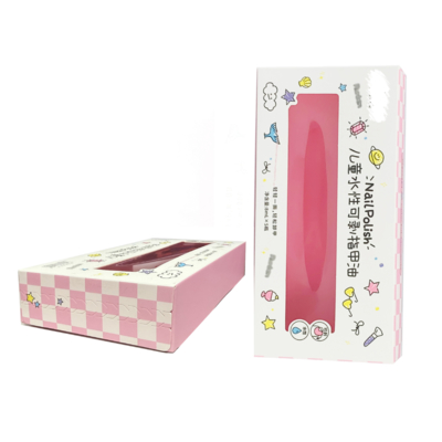 جعبه کور اسرارآمیز رنگارنگ برای بسته بندی لوازم آرایشی اسباب بازی کودکان جعبه کاغذی هدیه بسته بندی با زیپ برای روغن ناخن